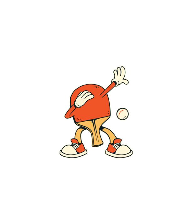 Ping Pong DAB model albastru închis pe tricou