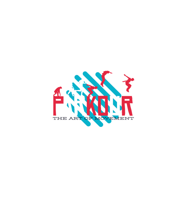 Parkour - Arta mișcării model gri pe tricou