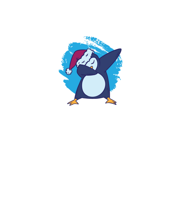 Pinguin DAB model alb pe tricou