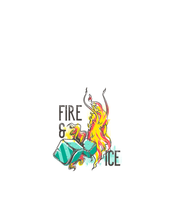 Fire and Ice model nisipiu pe tricou
