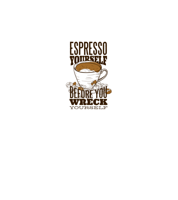 Espresso Yourself cu Cafea model gri pe tricou