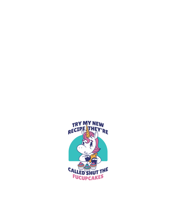 Unicorn Rețetă model negru pe tricou