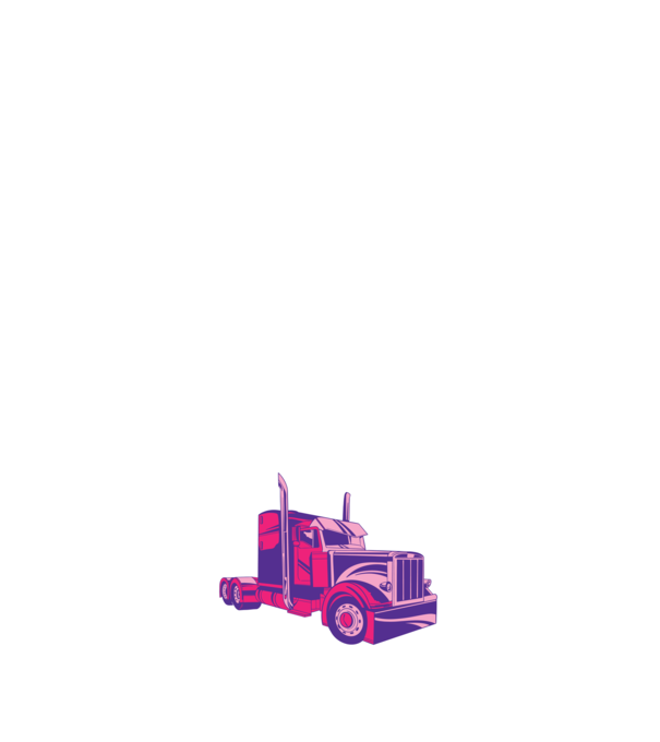 Camion roz model negru pe tricou