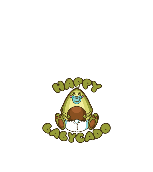 Avocado bebe model albastru închis pe tricou