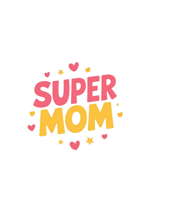 Super Mom Negru model negru pe tricou