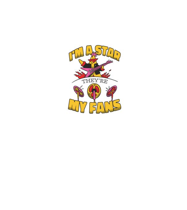 'I''m a Star, They''re my Fans' model alb pe tricou