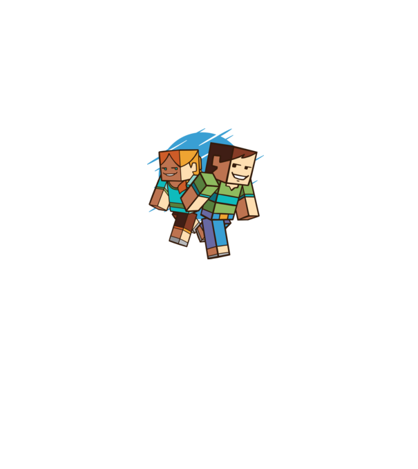 Caractere Minecraft model gri pe tricou
