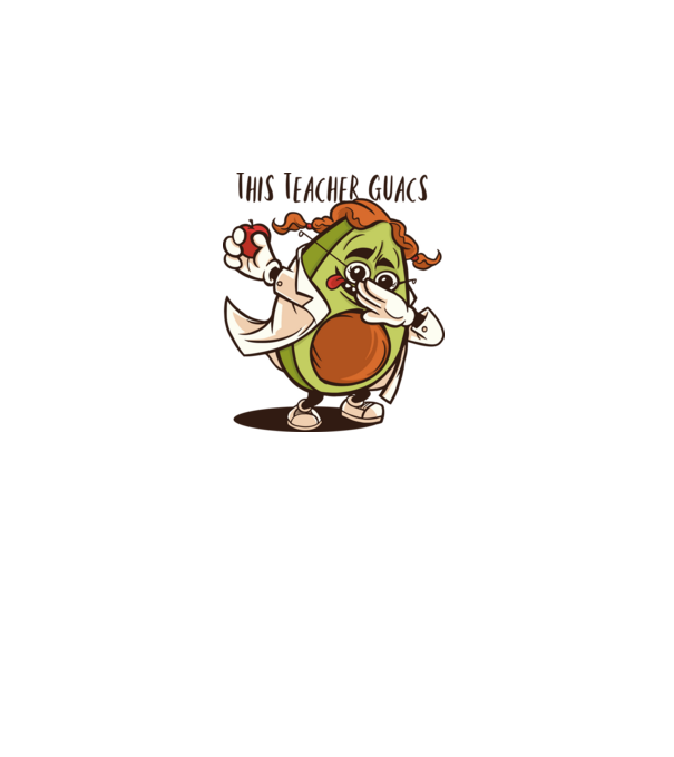 Profesor Avocado DAB model gri pe tricou