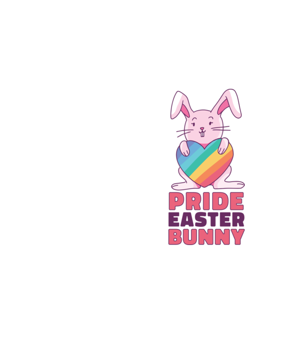 Iepurașul de Paște mândru model galben neon pe tricou