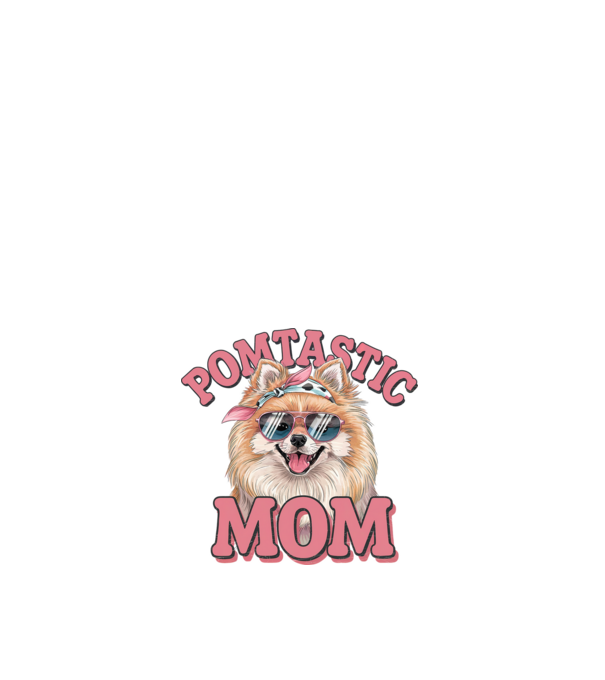 Pomtastic Mom model alb pe tricou