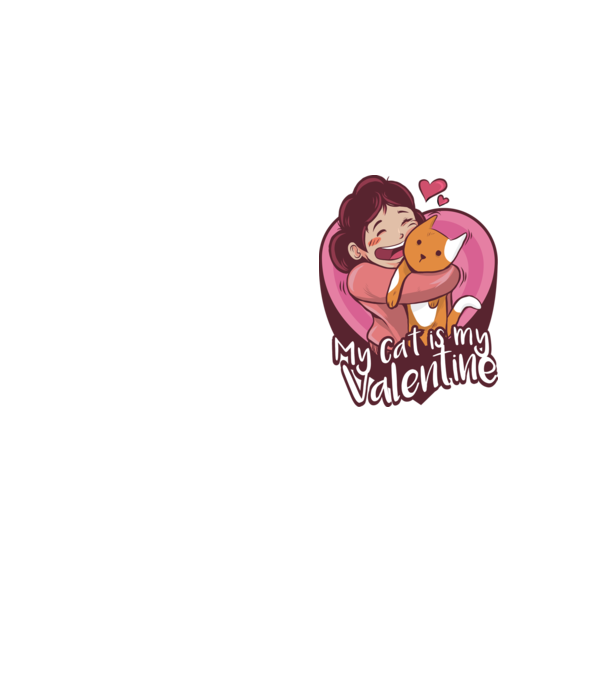 'Pisica mea este dragostea mea Tricou drăguț pentru Valentine''s Day' model galben neon pe tricou