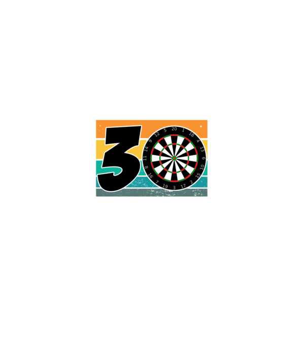 'I''m not 30 I''m double 15 darts birthday' model negru pe tricou