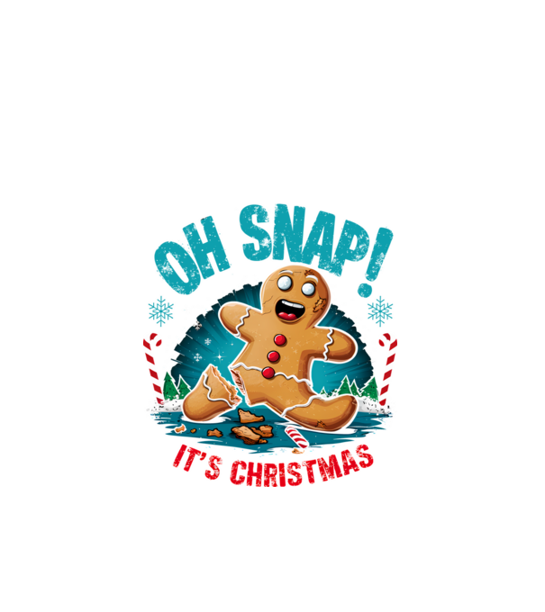 Oh snap! It's christmas Alb model alb pe tricou