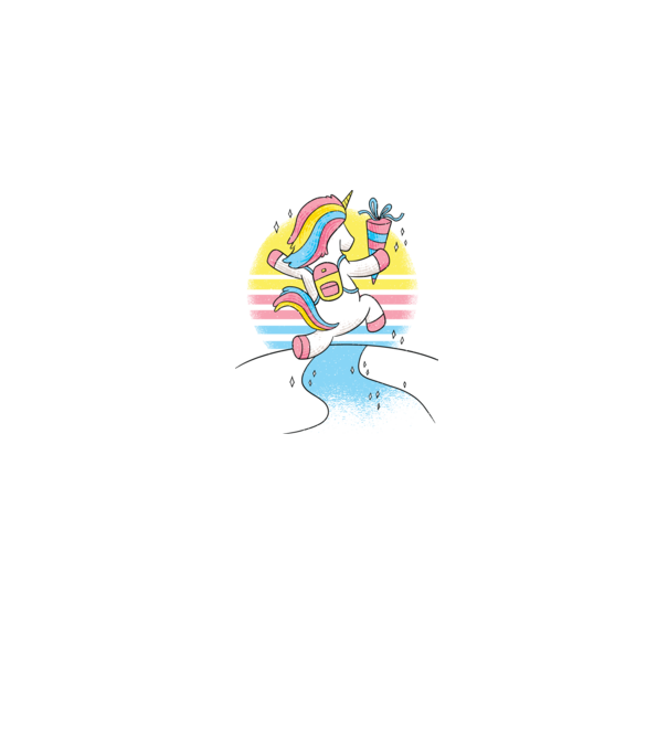 Unicorn școlar model gri pe tricou