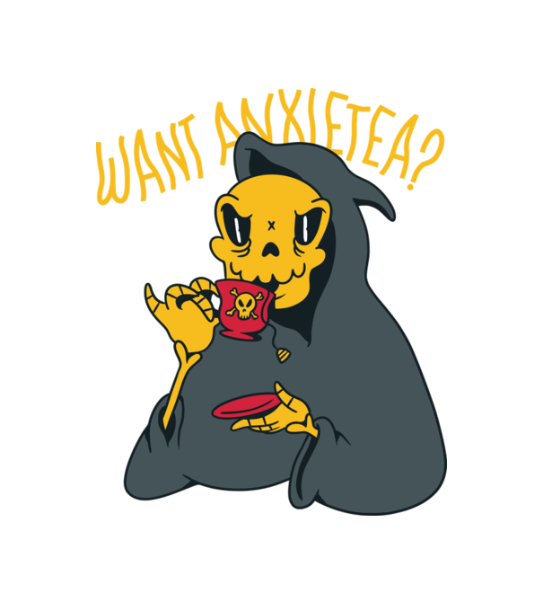 Want Anxietea? model alb pe tricou