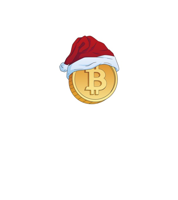 Crăciun Bitcoin model gri pe tricou