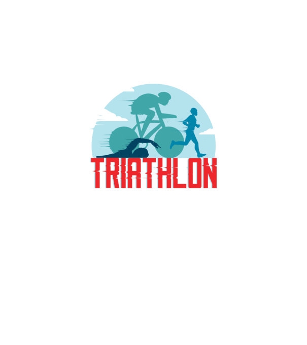 Triatlon Sport model gri pe tricou