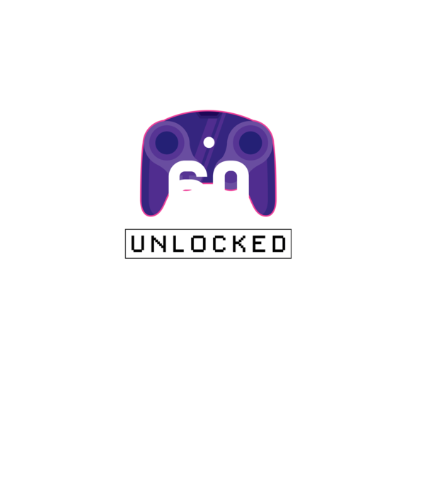 Level 60 Unlocked Gamer Birthday model negru pe tricou