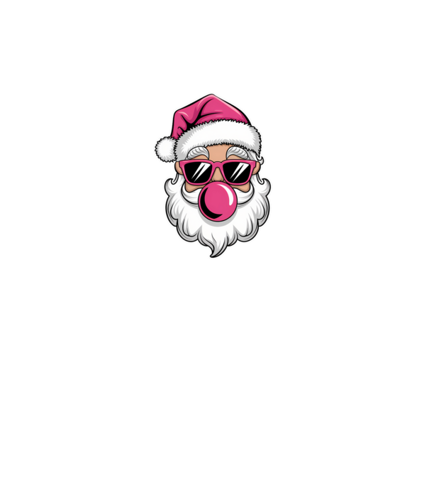 Bubble gum Santa 2 model negru pe tricou