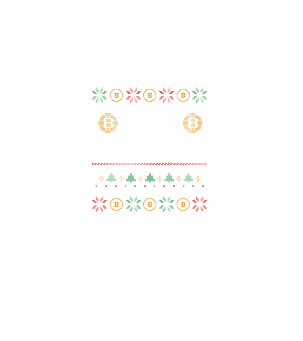 Buy the Dip Bitcoin Ugly Sweater model negru pe tricou