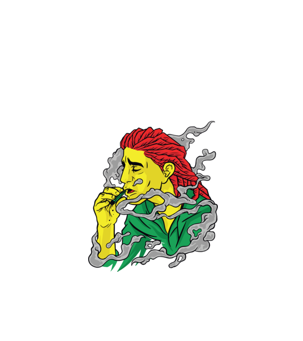 Dreadlock model negru pe tricou