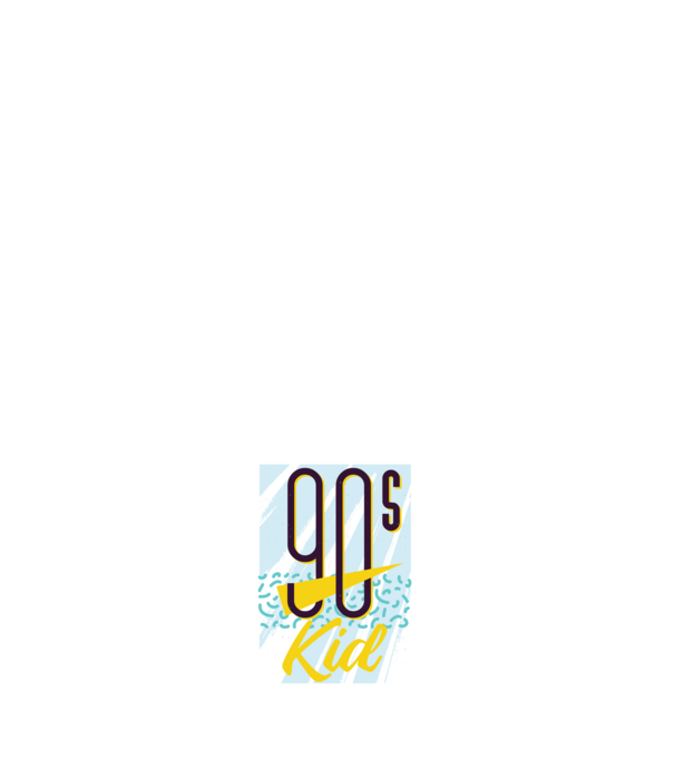 Retro 90s Kid model negru pe tricou