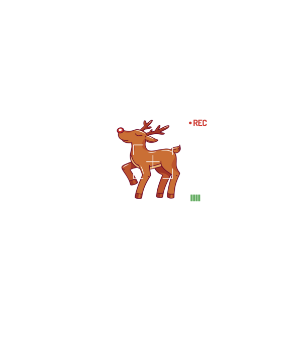 Most likely to shoot the reindeer tonight model negru pe tricou