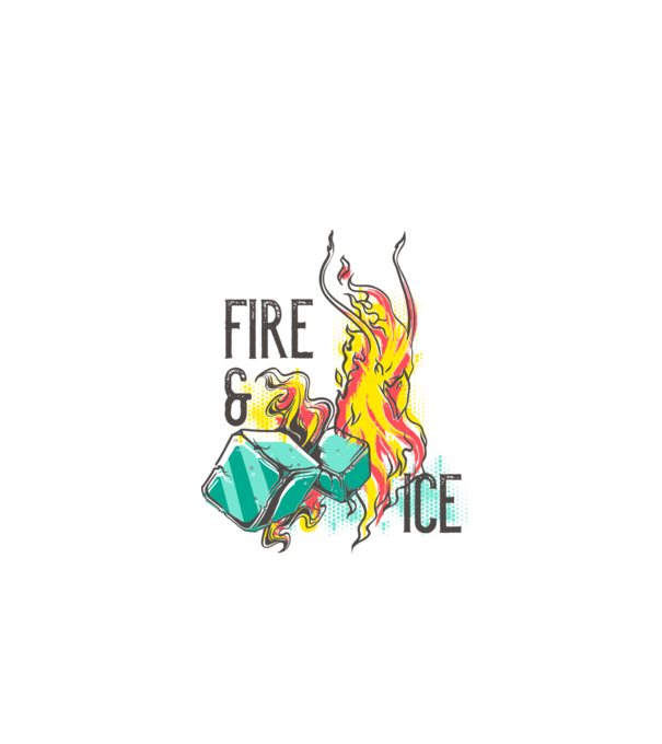 Fire and Ice model gri pe tricou