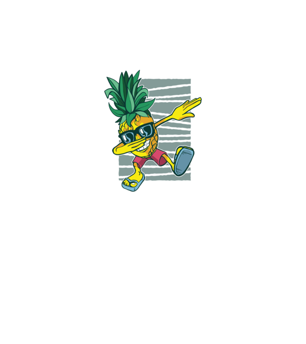 Ananas DAB dans model gri pe tricou