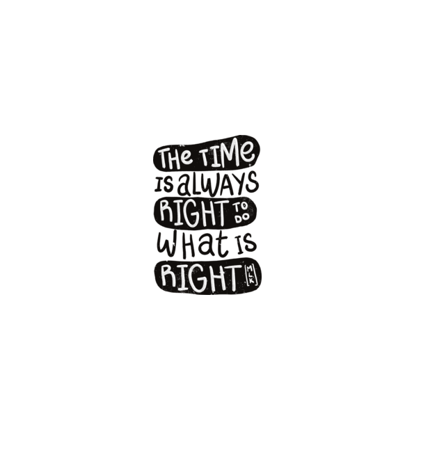 The time is always right model roșu pe tricou