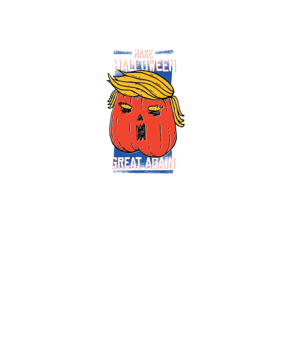 Make Halloween Great Again Trump model negru pe tricou
