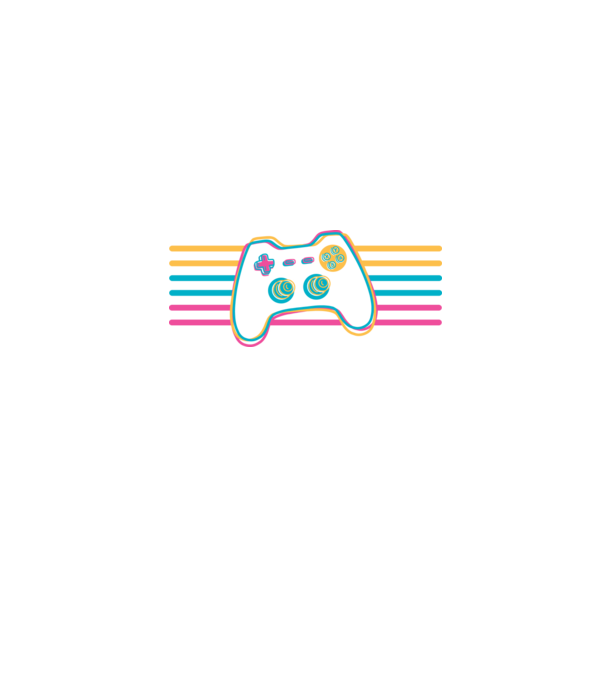Gamer Controler Retro model negru pe tricou