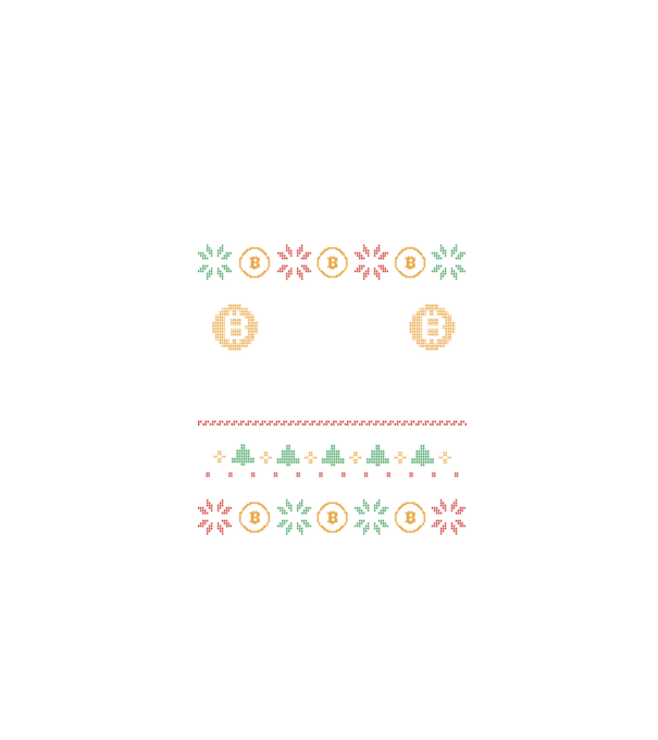 Buy the Dip Bitcoin Ugly Sweater model negru pe tricou