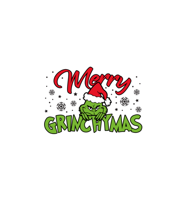 Merry Grinchymas - Grinch model albastru închis pe tricou