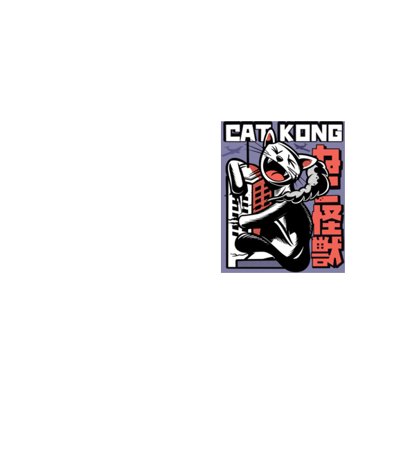 Cat Kong model galben neon pe tricou