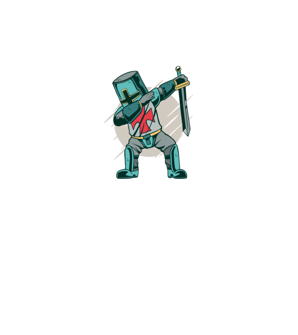Cavaler DAB model gri pe tricou