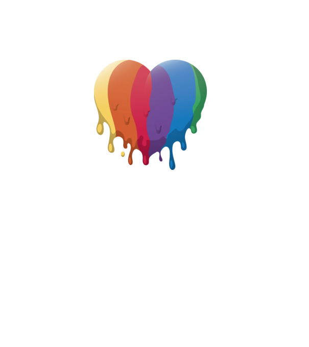 LGBTQ Inimă model mov pe tricou