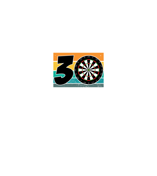 'I''m not 30 I''m double 15 darts birthday' model negru pe tricou