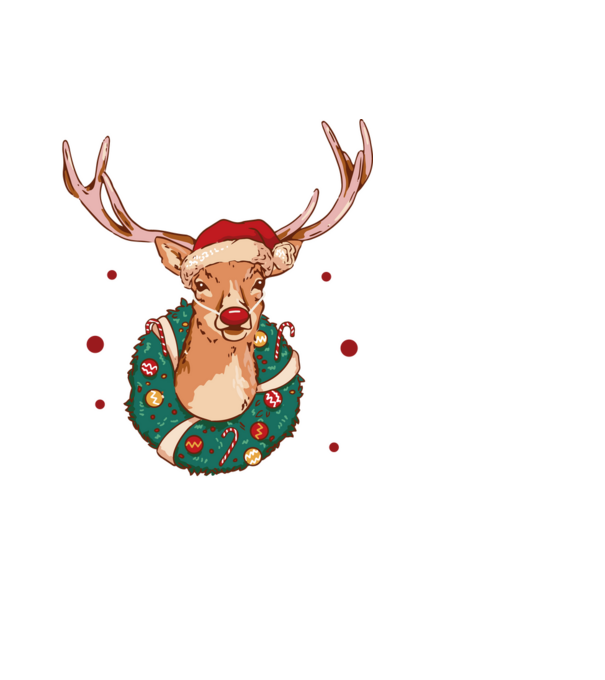 Oh deer, Christmas is here model negru pe tricou