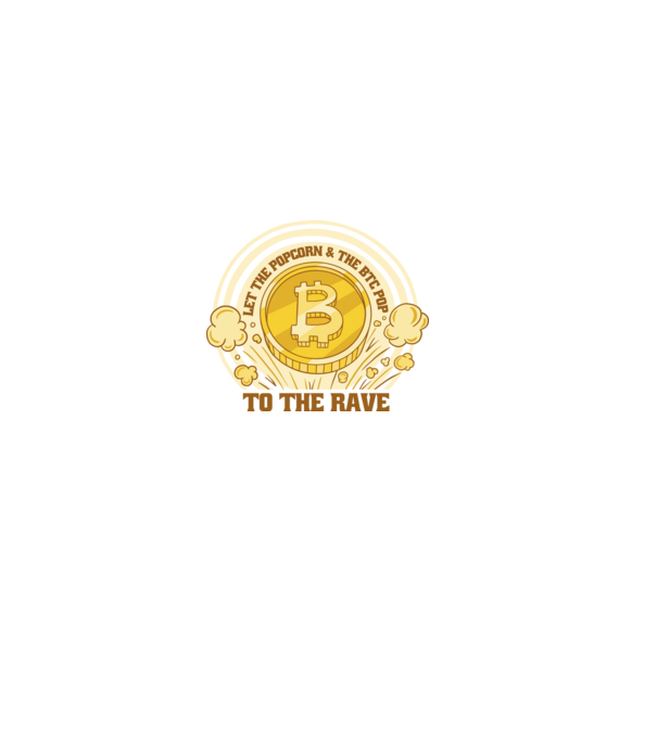 Bitcoin to the Rave model negru pe tricou