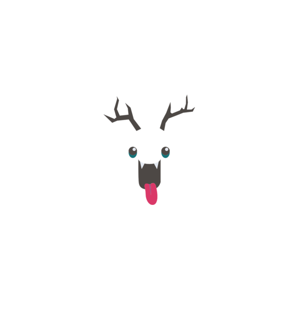 Funny Deer model mentă pe tricou