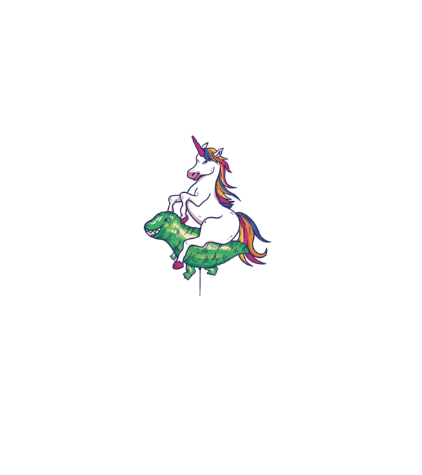 Balon cu Unicorn model albastru deschis pe tricou
