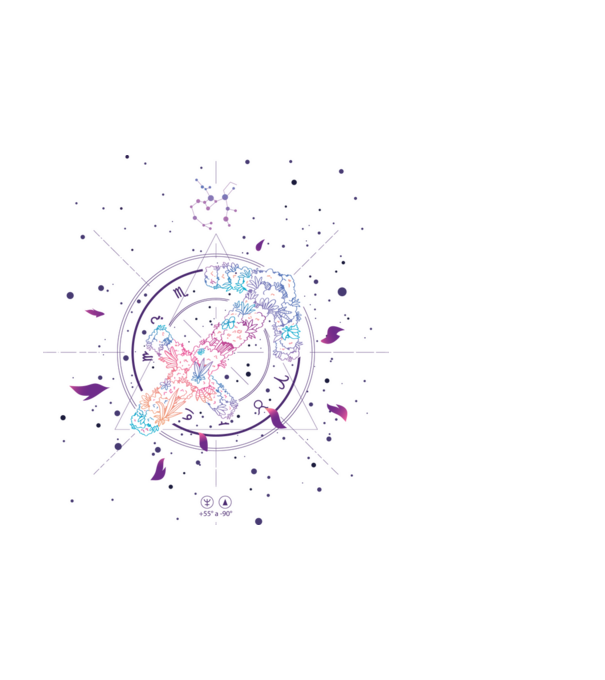 Saggitarius Zodiac model negru pe tricou