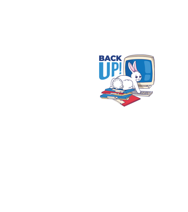 Back up bunny model galben neon pe tricou