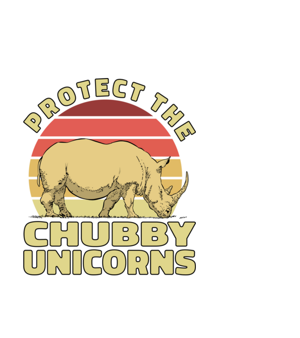 Protejați Unicornii - Rinocerii plinuți model negru pe tricou