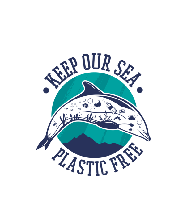 Să protejăm apele de plastic model alb pe tricou