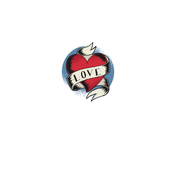 'Love Tatuaj pentru Valentine''s Day' model negru pe tricou