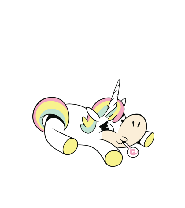 Unicorn bolnav model turcoaz pe tricou