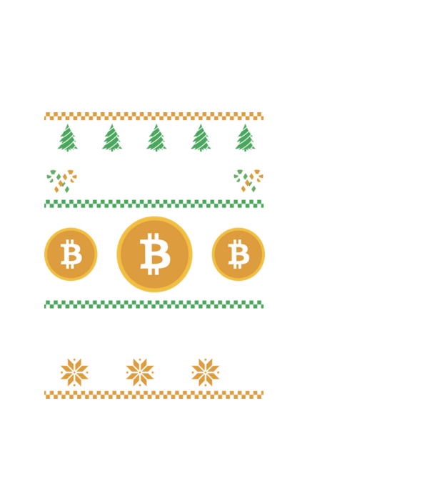 Merry Gainmas Bitcoin tricou cu pulovăr urât model alb pe tricou