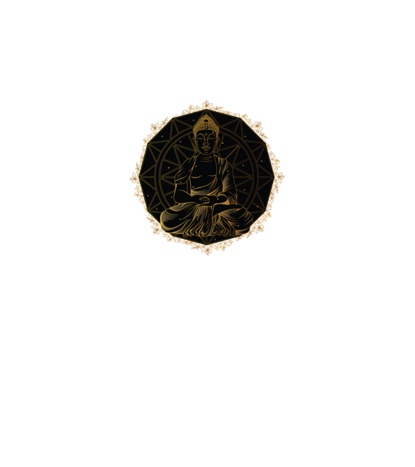 Buddha Mandala model negru pe tricou
